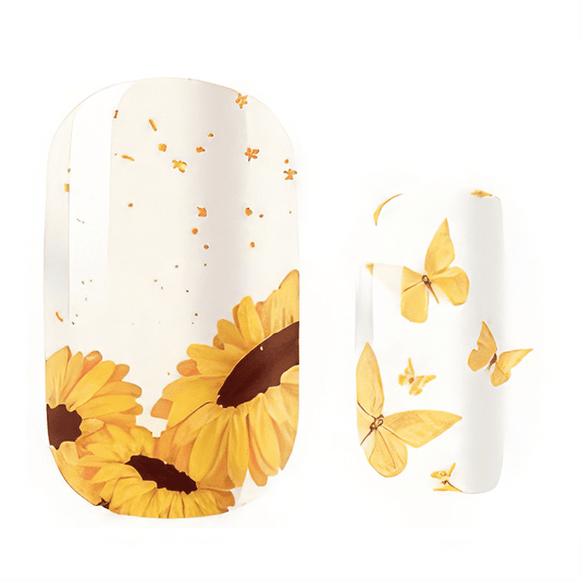 Holy Grail Nail Mini Me (Kids Nail Wraps) Sunflowers - Kids Wraps - Mini Me by Holy Grail Nail