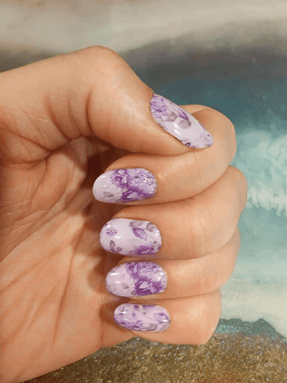 Holy Grail Nail Non-UV Nail Wraps A Rose by Any Other Name - Wide Fit Wrap (22 Piece)