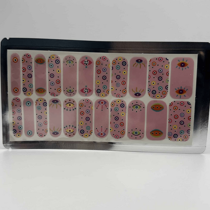 Holy Grail Nail Non-UV Nail Wraps All Seeing Eye - Wide Fit Wrap (22 Piece)