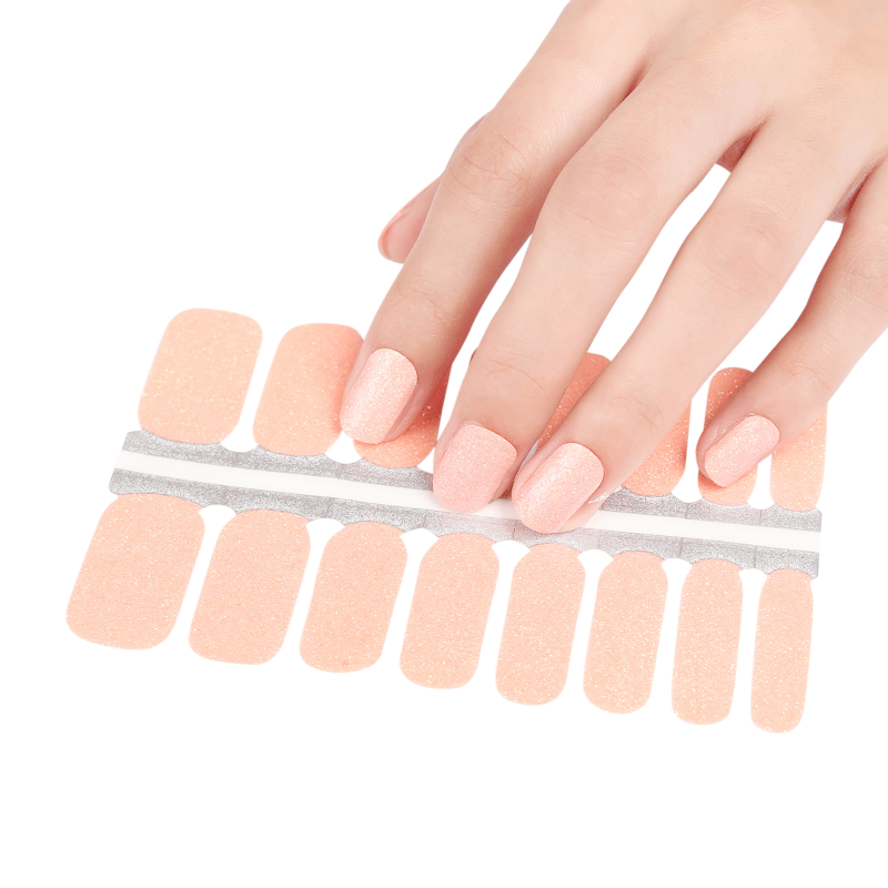 Holy Grail Nail Non-UV Nail Wraps Apricot Sparkle - Holy Classics (Non-UV Nail Wraps)