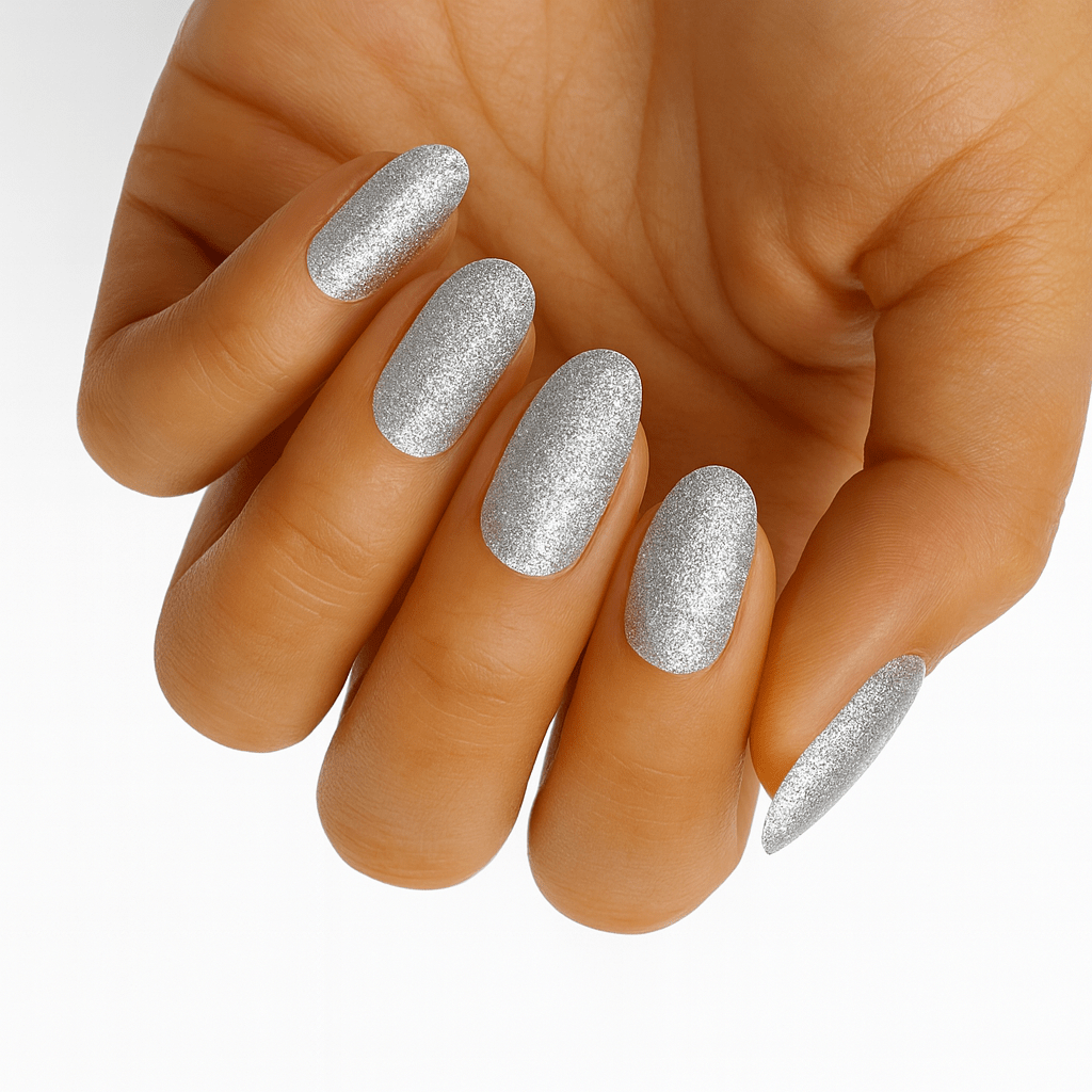 Holy Grail Nail Non-UV Nail Wraps Arctic Glitter - Wide Fit Wrap (20 Piece)