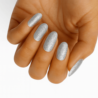 Holy Grail Nail Non-UV Nail Wraps Arctic Glitter - Wide Fit Wrap (20 Piece)