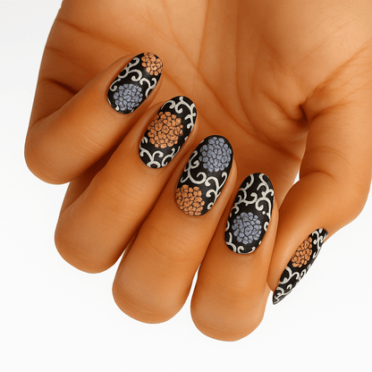 Holy Grail Nail Non-UV Nail Wraps Back to Black - Holy Classics (Non-UV Nail Wraps)