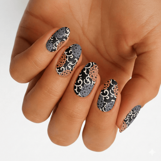 Holy Grail Nail Non-UV Nail Wraps Back to Black - Holy Classics (Non-UV Nail Wraps)