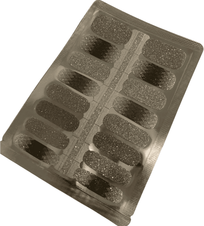 Holy Grail Nail Non-UV Nail Wraps Black and White Tesselate (Glitter) - Holy Classics (Non-UV Nail Wraps)