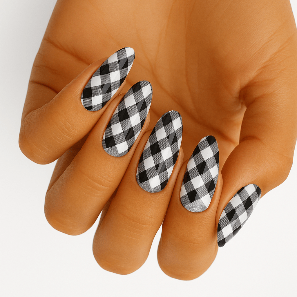 Holy Grail Nail Non-UV Nail Wraps Black Tartan - Holy Classics (Non-UV Nail Wraps)