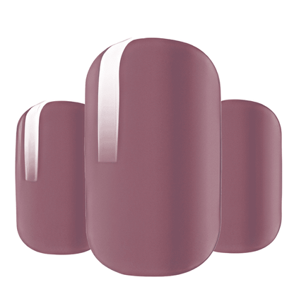 Blackberry purple gel nail wraps with glossy finish in deep plum colour