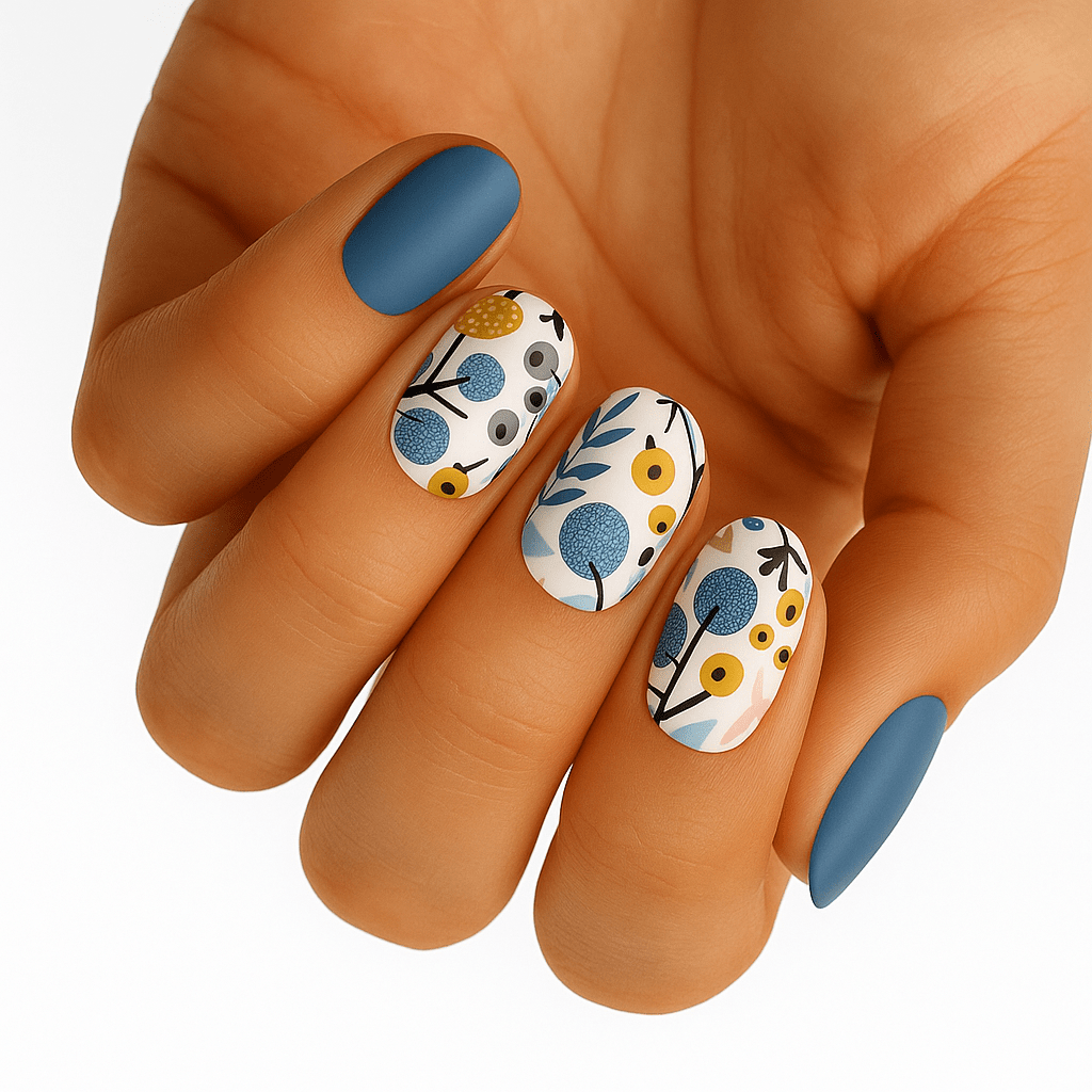 Holy Grail Nail Non-UV Nail Wraps Blue Forest - Holy Classics (Non-UV Nail Wraps)