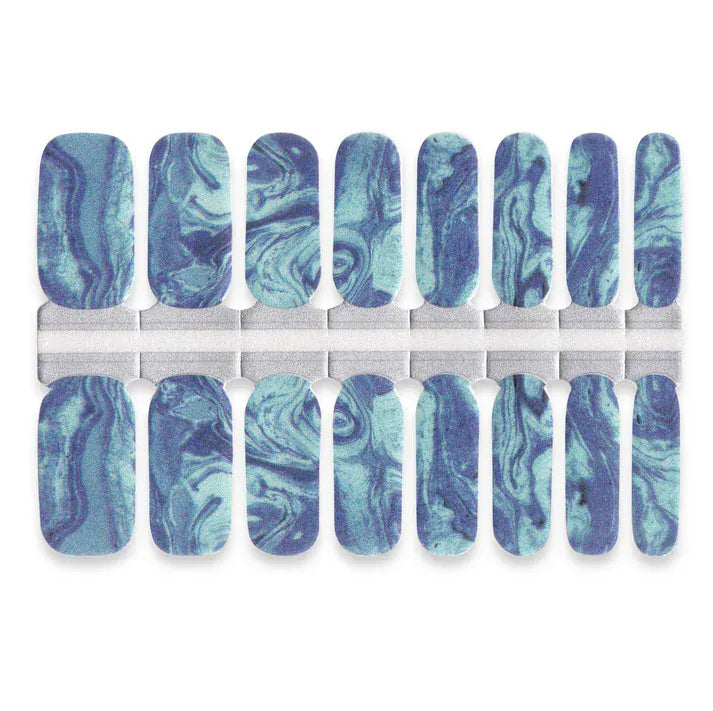 Holy Grail Nail Non-UV Nail Wraps Blue Marble - Holy Classics (Non-UV Nail Wraps)