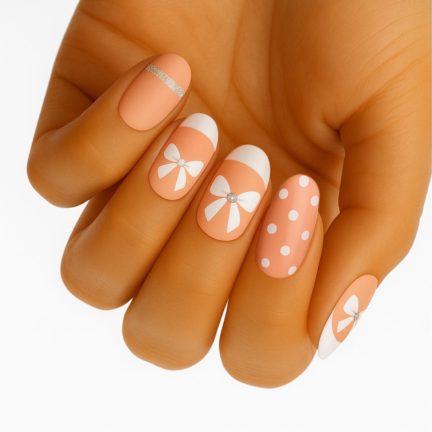 Holy Grail Nail Non-UV Nail Wraps Blushing Bows - Holy Classics (Non-UV Nail Wraps)