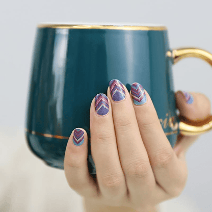 Holy Grail Nail Non-UV Nail Wraps Cable Knit - Holy Classics (Non-UV Nail Wraps)