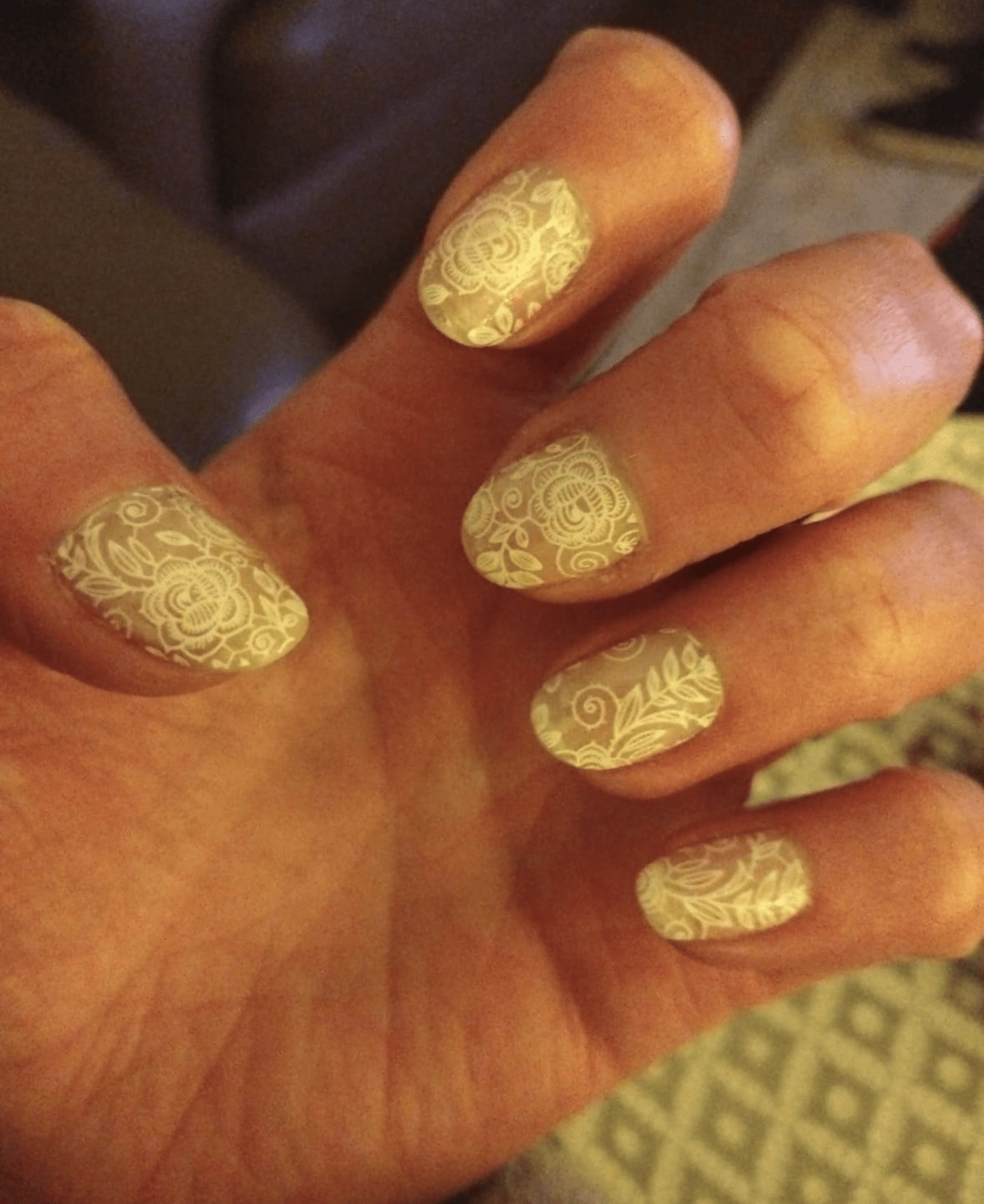 Holy Grail Nail Non-UV Nail Wraps Chantilly Lace (Part Transparent)- Holy Classics (Non-UV Nail Wraps)