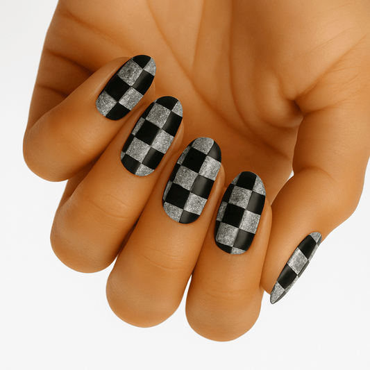 Holy Grail Nail Non-UV Nail Wraps Chequers - Holy Classics (Non-UV Nail Wraps)