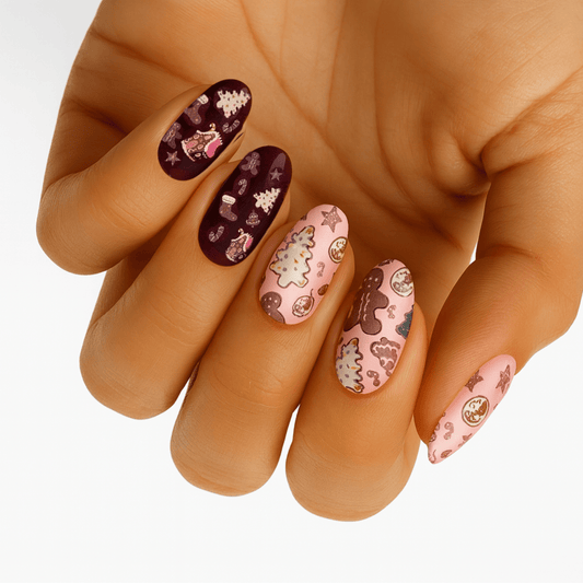 Holy Grail Nail Non-UV Nail Wraps Christmas Gingerbread - Holy Classics (Non-UV Nail Wraps)