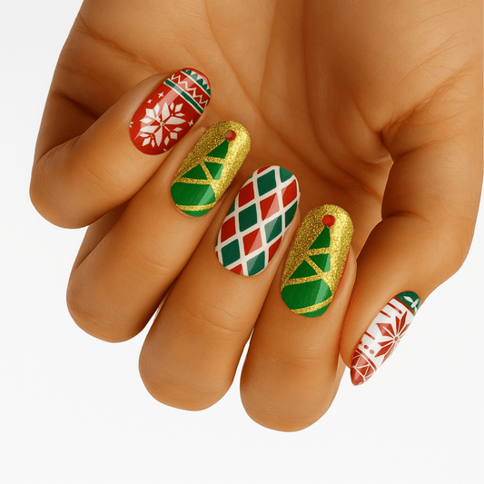 Holy Grail Nail Non-UV Nail Wraps Christmas Jumper - Holy Classics (Non-UV Nail Wraps)