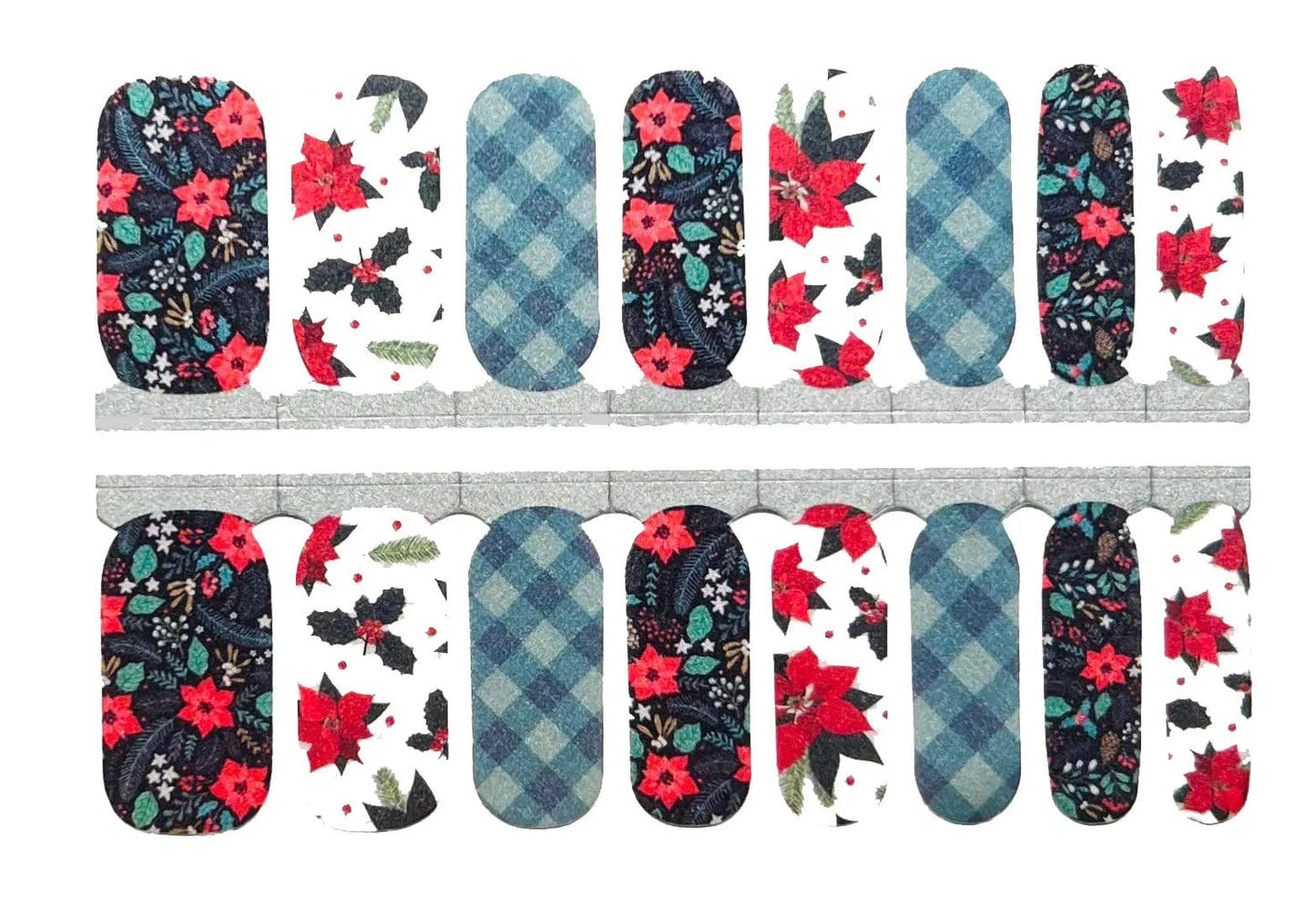 Holy Grail Nail Non-UV Nail Wraps Christmas Poinsettia - Holy Classics (Non-UV Nail Wraps)