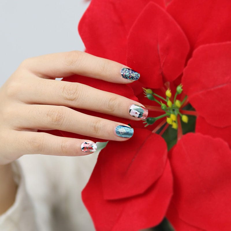 Holy Grail Nail Non-UV Nail Wraps Christmas Poinsettia - Holy Classics (Non-UV Nail Wraps)