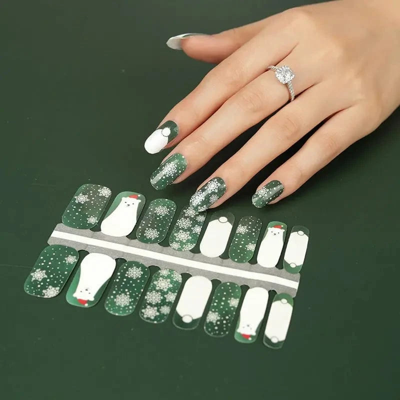 Holy Grail Nail Non-UV Nail Wraps Christmas Polar Bear - Holy Classics (Non-UV Nail Wraps)