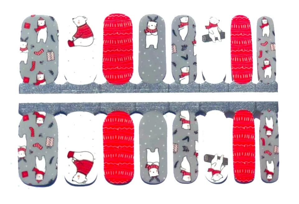 Holy Grail Nail Non-UV Nail Wraps Cool Polar Bear - Holy Classics (Non-UV Nail Wraps)