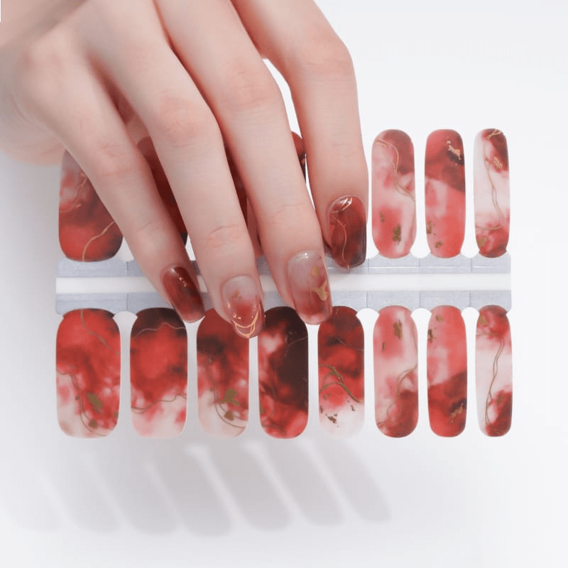 Holy Grail Nail Non-UV Nail Wraps Crackle Red - Holy Classics (Non-UV Nail Wraps)