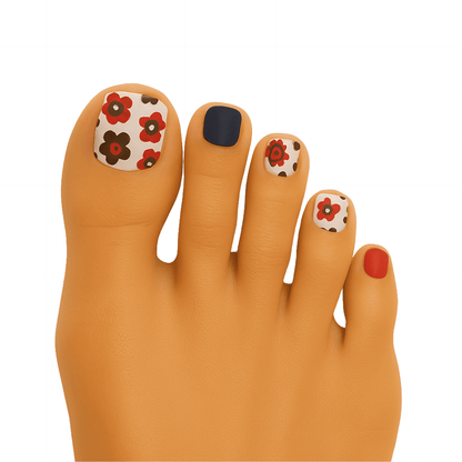 Holy Grail Nail Non-UV Nail Wraps Dahlia - Pedi Wraps