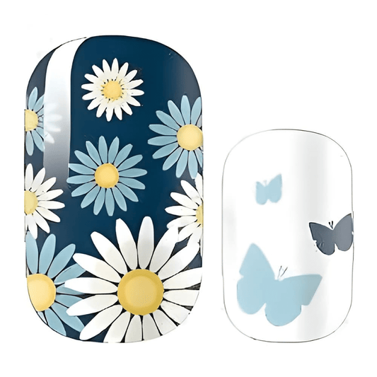 Holy Grail Nail Non-UV Nail Wraps Daisies (Glitter) - Holy Classics (Non-UV Nail Wraps)