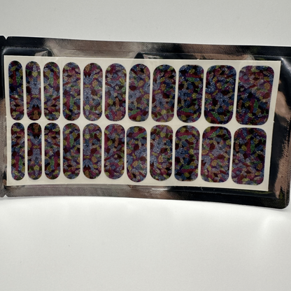 Holy Grail Nail Non-UV Nail Wraps Dressed Up (Glitter) - Wide Fit Wrap (22 Piece)