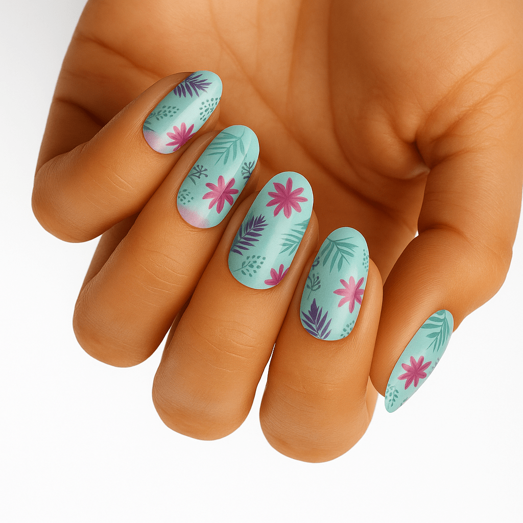 Holy Grail Nail Non-UV Nail Wraps Fiji - Wide Fit Wrap (22 Piece)