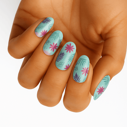 Holy Grail Nail Non-UV Nail Wraps Fiji - Wide Fit Wrap (22 Piece)