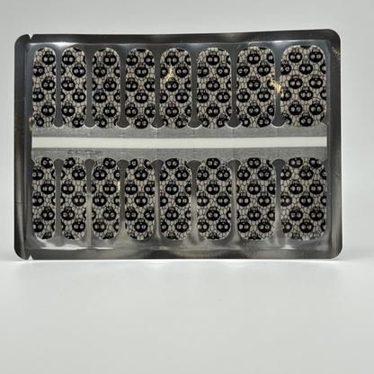 Holy Grail Nail Non-UV Nail Wraps Fishnet Skulls (Glow in the Dark) - Holy Classics (Non-UV Nail Wraps)