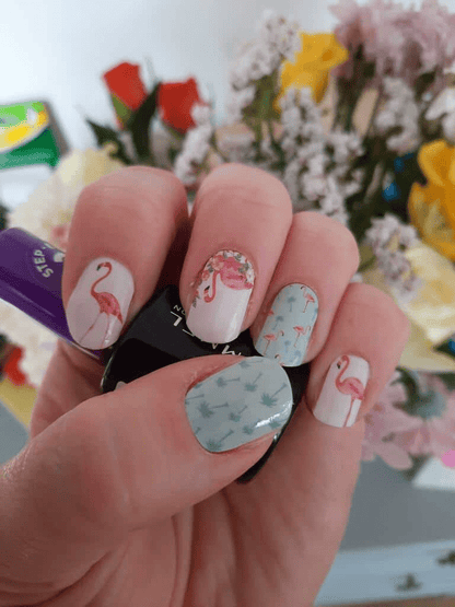 Holy Grail Nail Non-UV Nail Wraps Flamingo Fiesta - Holy Classics (Non-UV Nail Wraps)