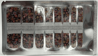 Holy Grail Nail Non-UV Nail Wraps Flower Power (Glitter) - Pedi Wraps