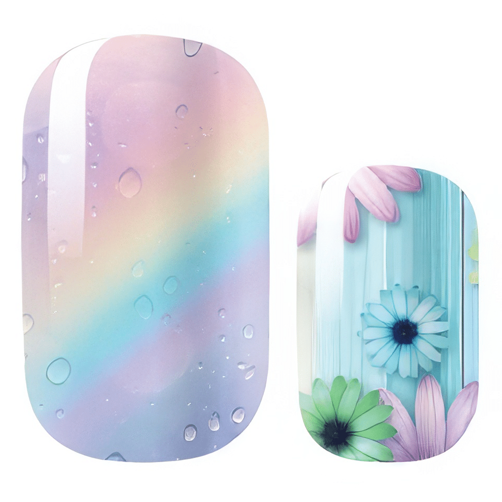 Holy Grail Nail Non-UV Nail Wraps Flower Stream - Holy Classics (Non-UV Nail Wraps)