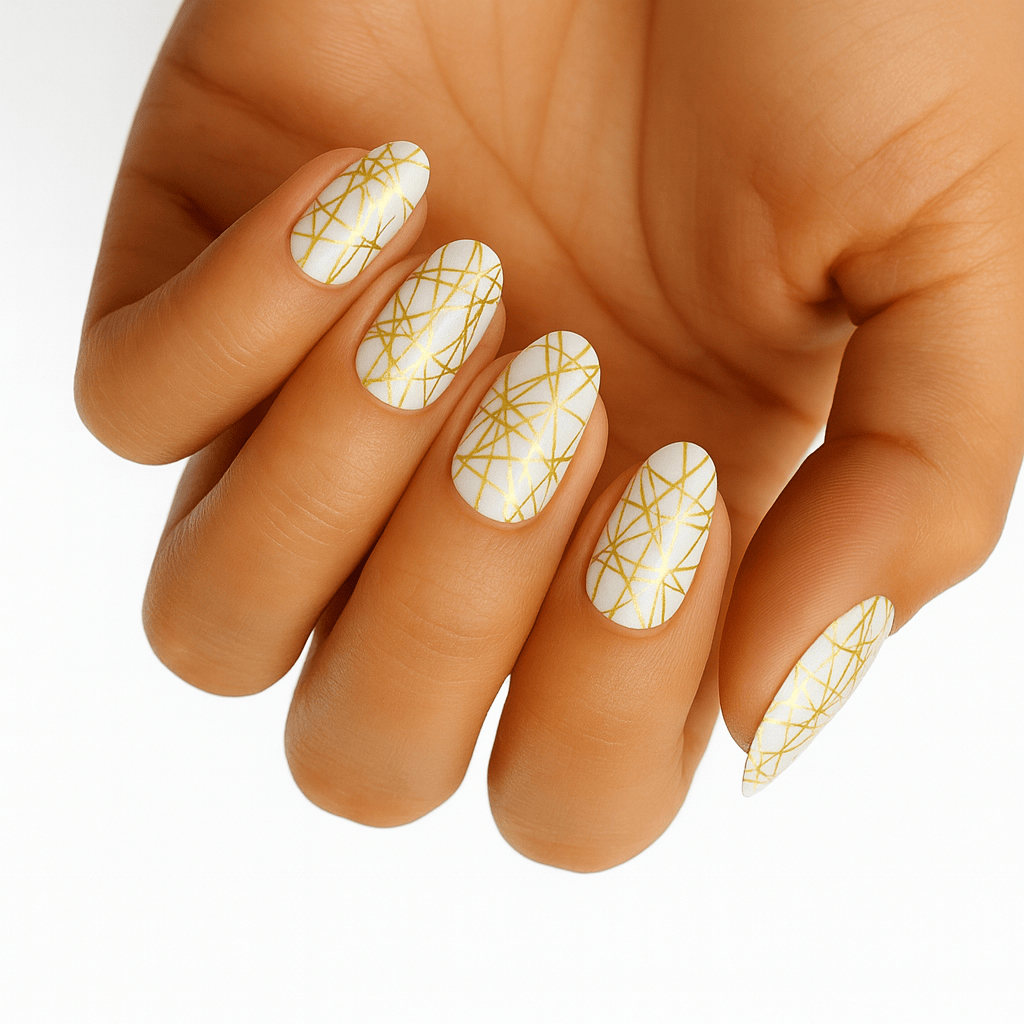 Holy Grail Nail Non-UV Nail Wraps Gold Scribble - Holy Classics (Non-UV Nail Wraps)
