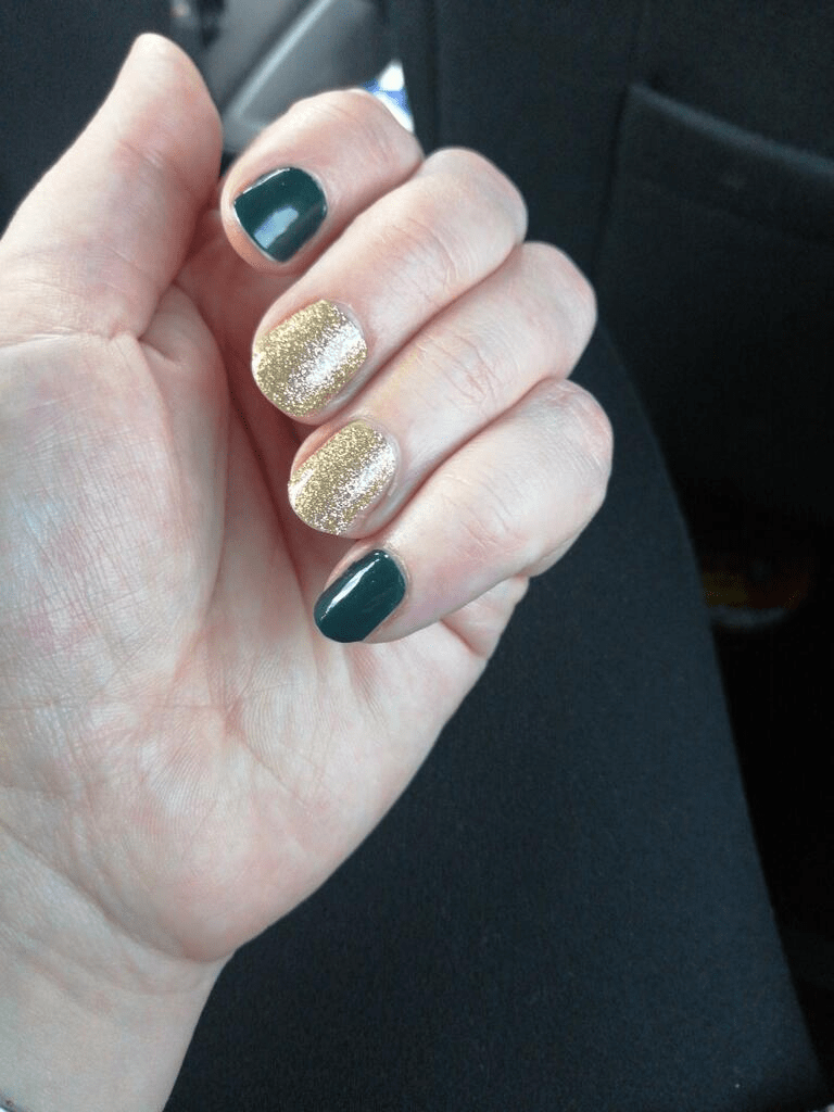 Holy Grail Nail Non-UV Nail Wraps Green And Gold - Holy Classics (Non-UV Nail Wraps)