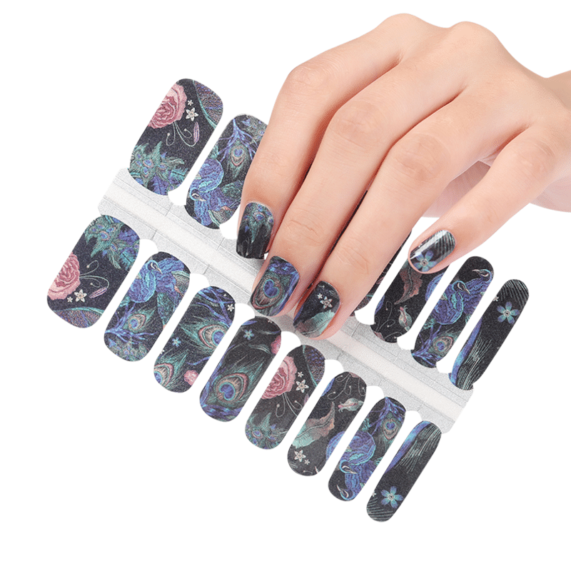 Holy Grail Nail Non-UV Nail Wraps Harcourt Peacock - Holy Classics (Non-UV Nail Wraps)