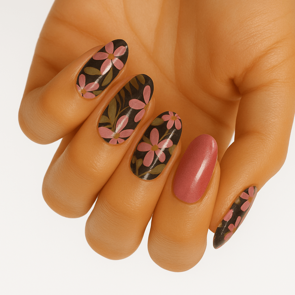 Holy Grail Nail Non-UV Nail Wraps Hawaii - Wide Fit Wrap (22 Piece)