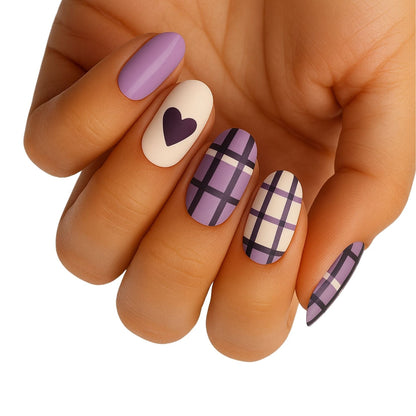 Holy Grail Nail Non-UV Nail Wraps Heather - Nail Wraps