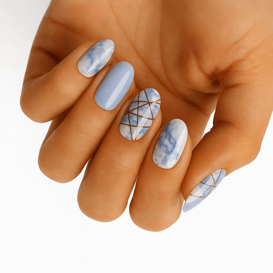 Holy Grail Nail Non-UV Nail Wraps High Tide - Wide Fit Wrap (22 Piece)