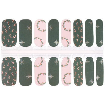Holy Grail Nail Non-UV Nail Wraps Holly Jolly