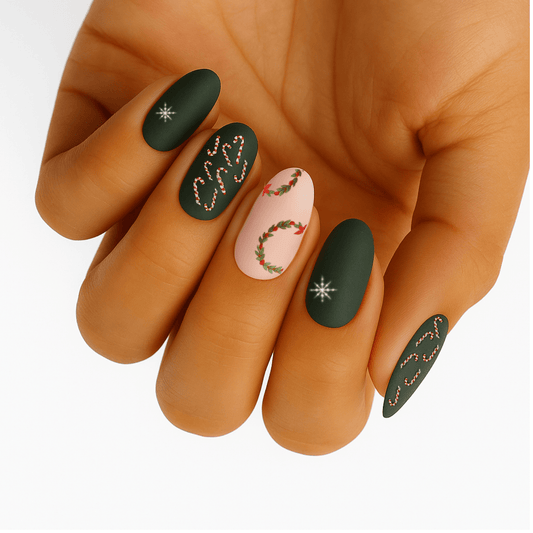 Holy Grail Nail Non-UV Nail Wraps Holly Jolly