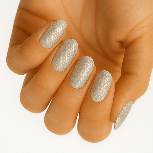 Holy Grail Nail Non-UV Nail Wraps Holographic Snakeskin (Part Transparent)- Holy Classics (Non-UV Nail Wraps)