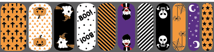 Holy Grail Nail Non-UV Nail Wraps Howl-o-Ween (Wide Fit) - Holy Classics (Non-UV Nail Wraps)