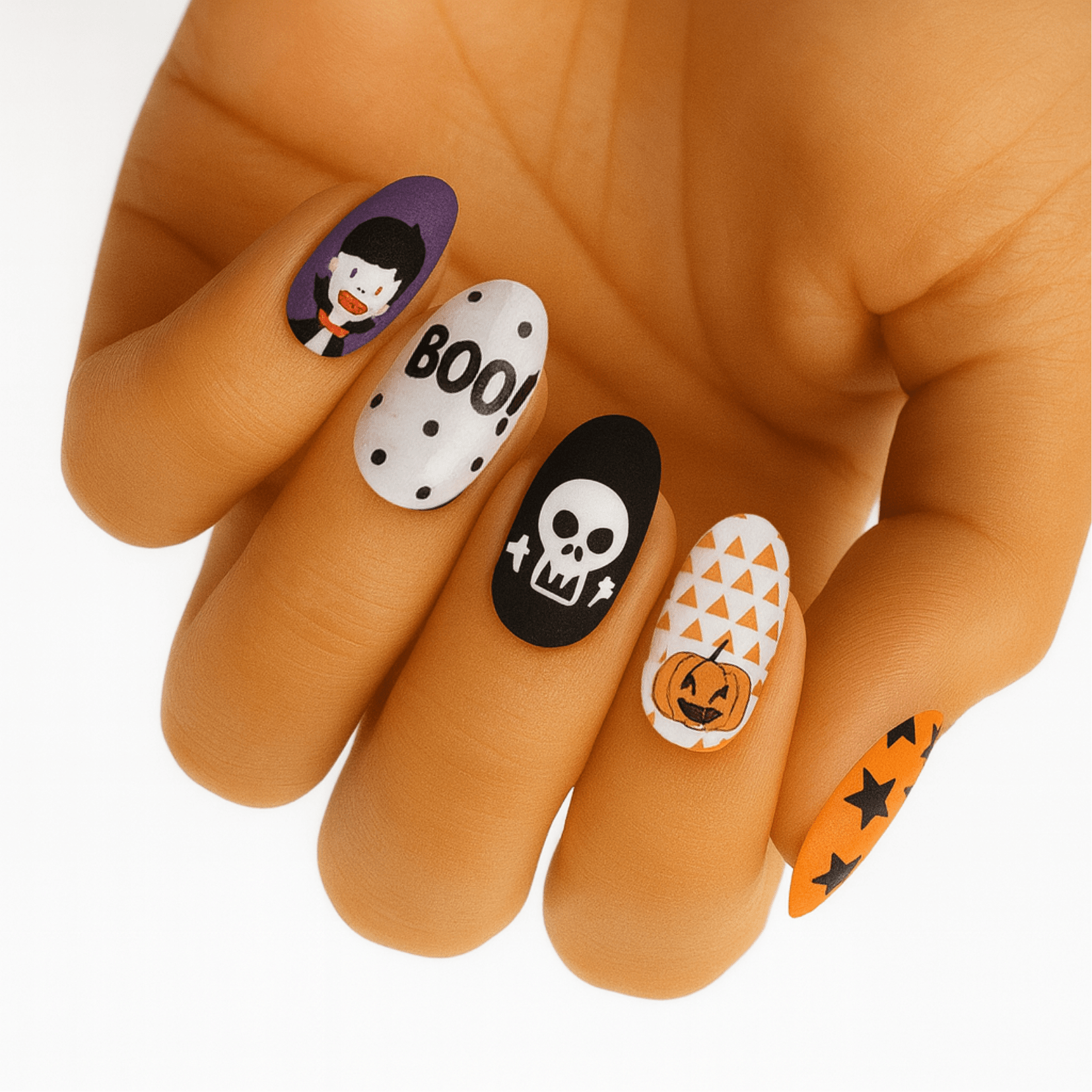 Holy Grail Nail Non-UV Nail Wraps Howl-o-Ween (Wide Fit) - Holy Classics (Non-UV Nail Wraps)