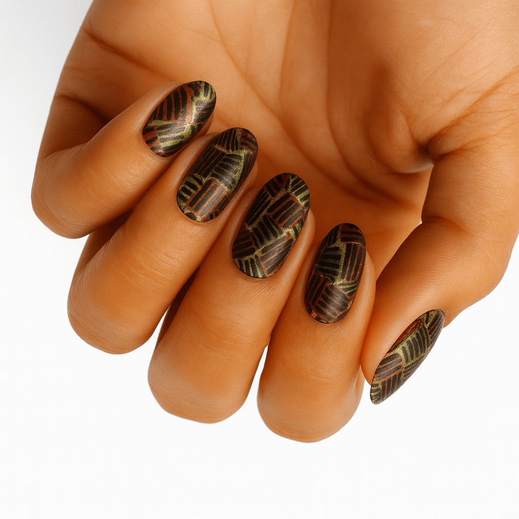 Holy Grail Nail Non-UV Nail Wraps Hypnotic (Glitter) - Wide Fit Wrap (22 Piece)