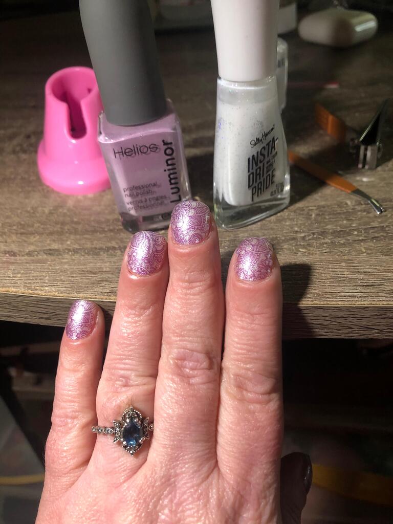 Holy Grail Nail Non-UV Nail Wraps In Full Bloom - Wide Fit Wrap (22 Piece)