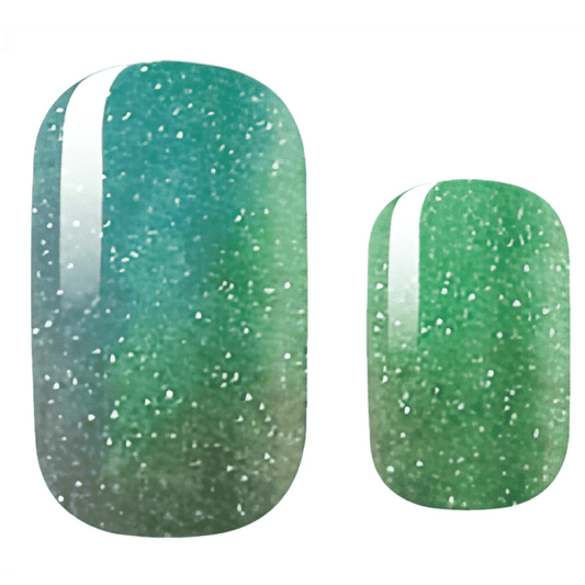 Holy Grail Nail Non-UV Nail Wraps Jade Green Glitter - Holy Classics (Non-UV Nail Wraps)