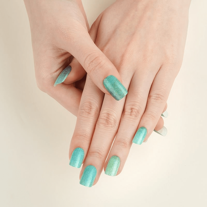 Holy Grail Nail Non-UV Nail Wraps Jade Green Glitter - Holy Classics (Non-UV Nail Wraps)