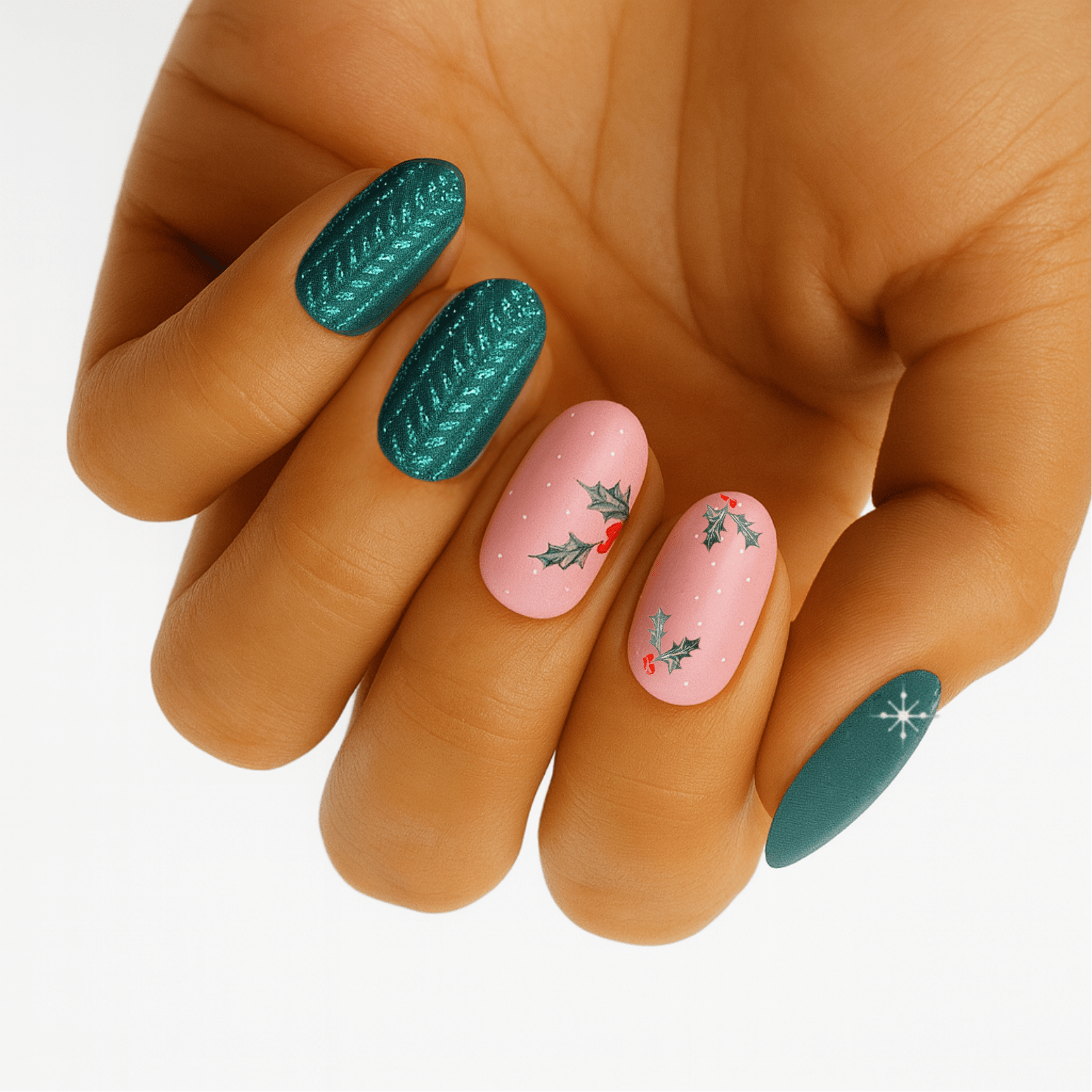 HOLY GRAIL NAIL Non-UV Nail Wraps Jolly Holly - Holy Classics (Non-UV Nail Wraps)