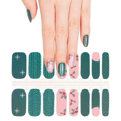 HOLY GRAIL NAIL Non-UV Nail Wraps Jolly Holly - Holy Classics (Non-UV Nail Wraps)